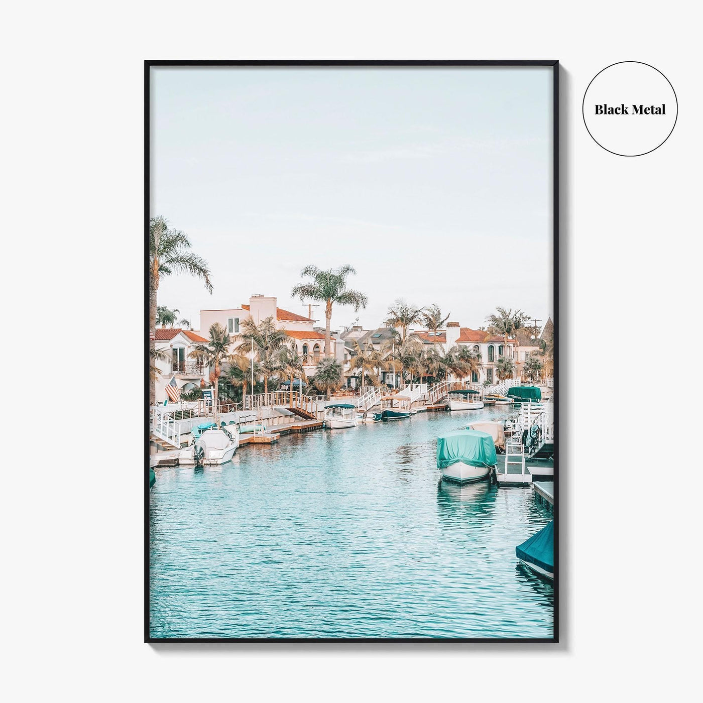 Naples Long Beach Fine Art Photo Print, California USA, Canal Boats, Poster