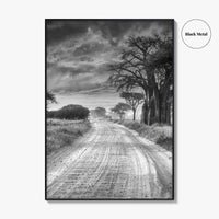 Tanzania Black and White Fine Art Photo Print, Africa Wall Art, Safari Poster