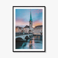 Zurich Fine Art Photo Print, Switzerland Wall Poster, Zürich City