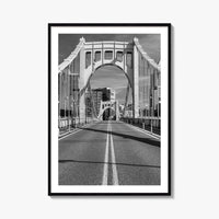 Pittsburgh Black and White Fine Art Photo Print, Roberto Clemente Bridge Poster, Pennsylvania