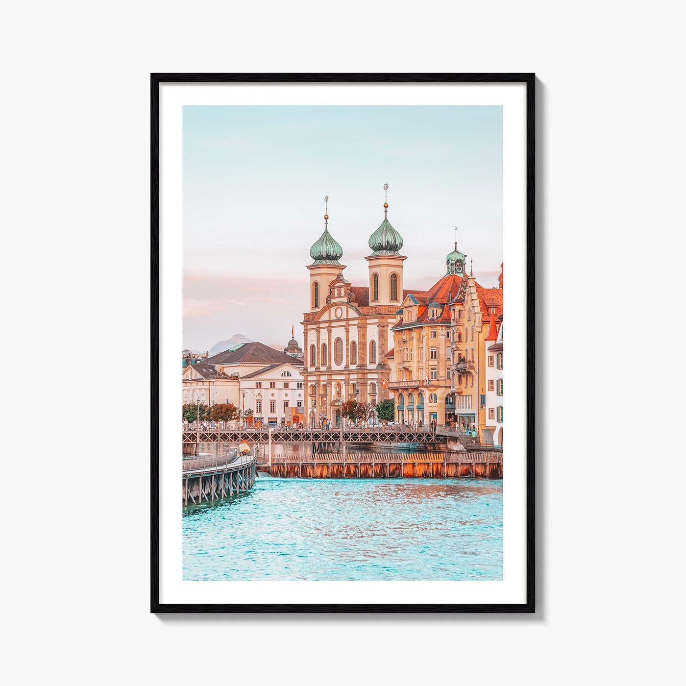 Lucerne Fine Art Photo Print, Switzerland, Chapel Bridge, Vierwaldstattersee, Wall Decor, Poster