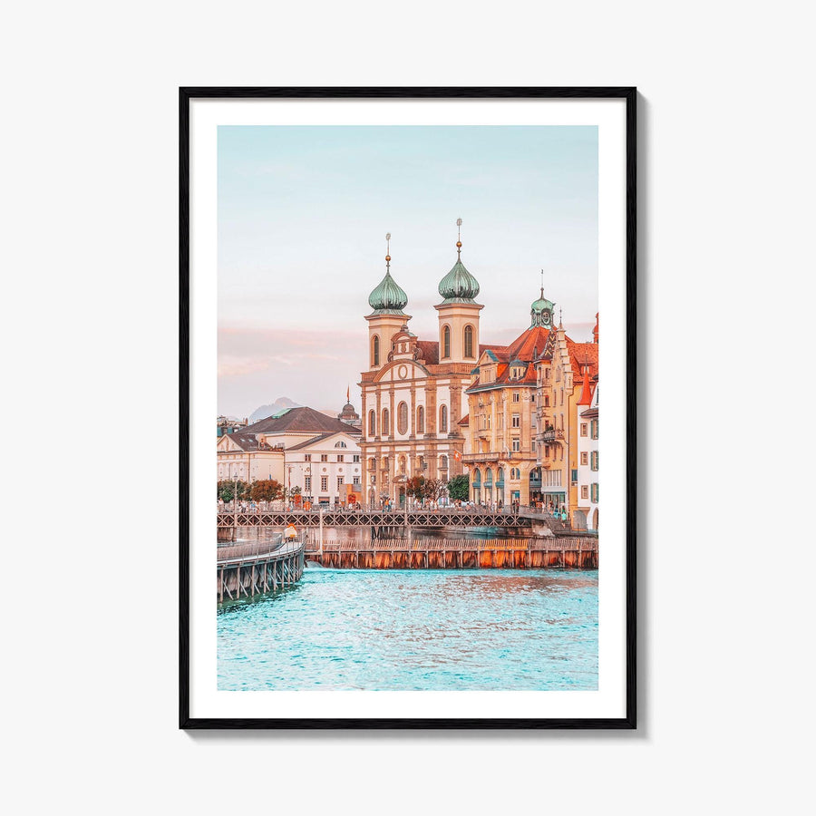 Lucerne Fine Art Photo Print, Switzerland, Chapel Bridge, Vierwaldstattersee, Wall Decor, Poster