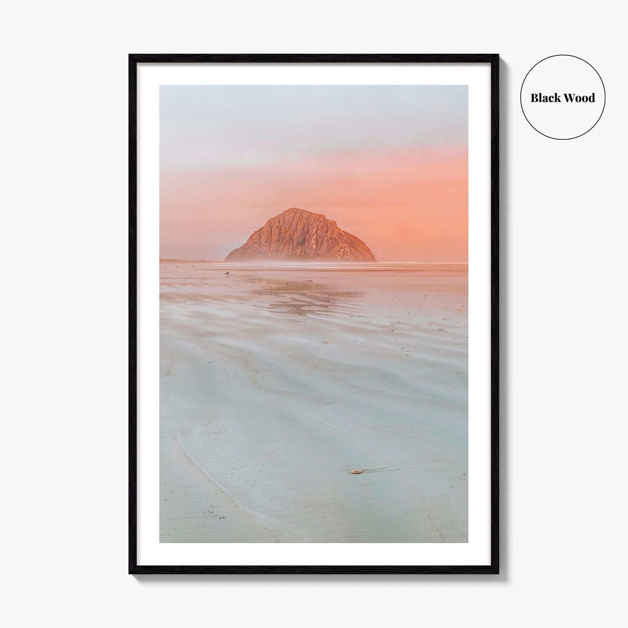 Morro Bay Beach Fine Art Photo Print, Morro Rock California Poster