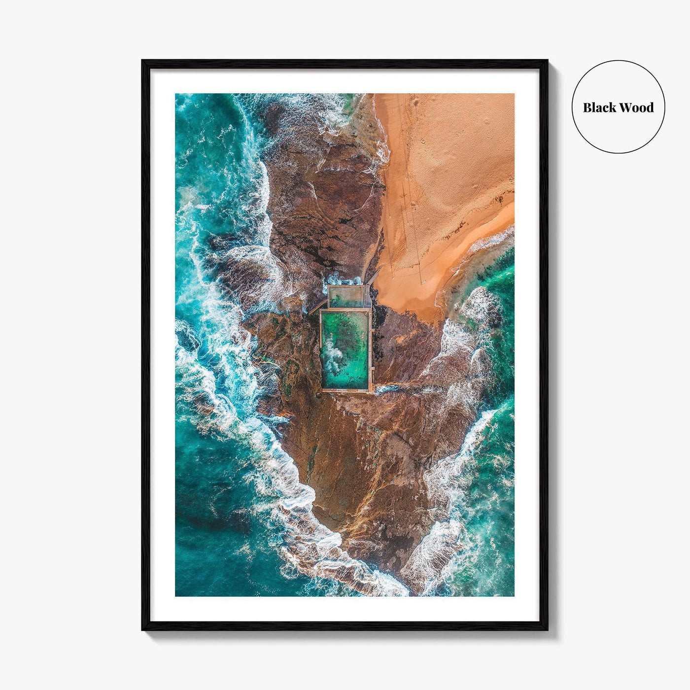 Sydney Northern Beaches Fine Art Photo Print, Aerial, New South Wales, Australia, Wall Poster