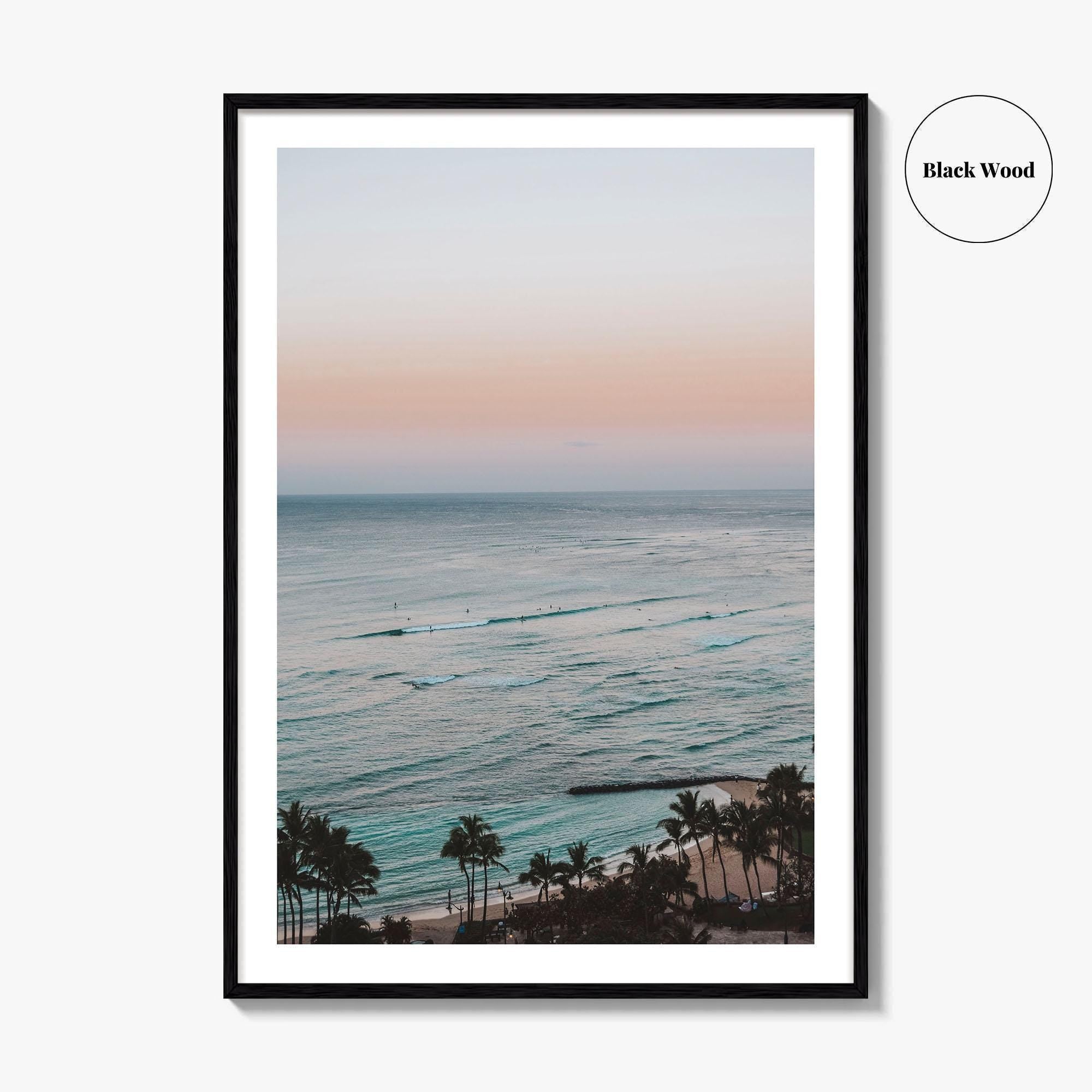 Waikiki Beach Fine Art Photo Print, Honolulu, Oahu, Hawaii USA Wall Poster