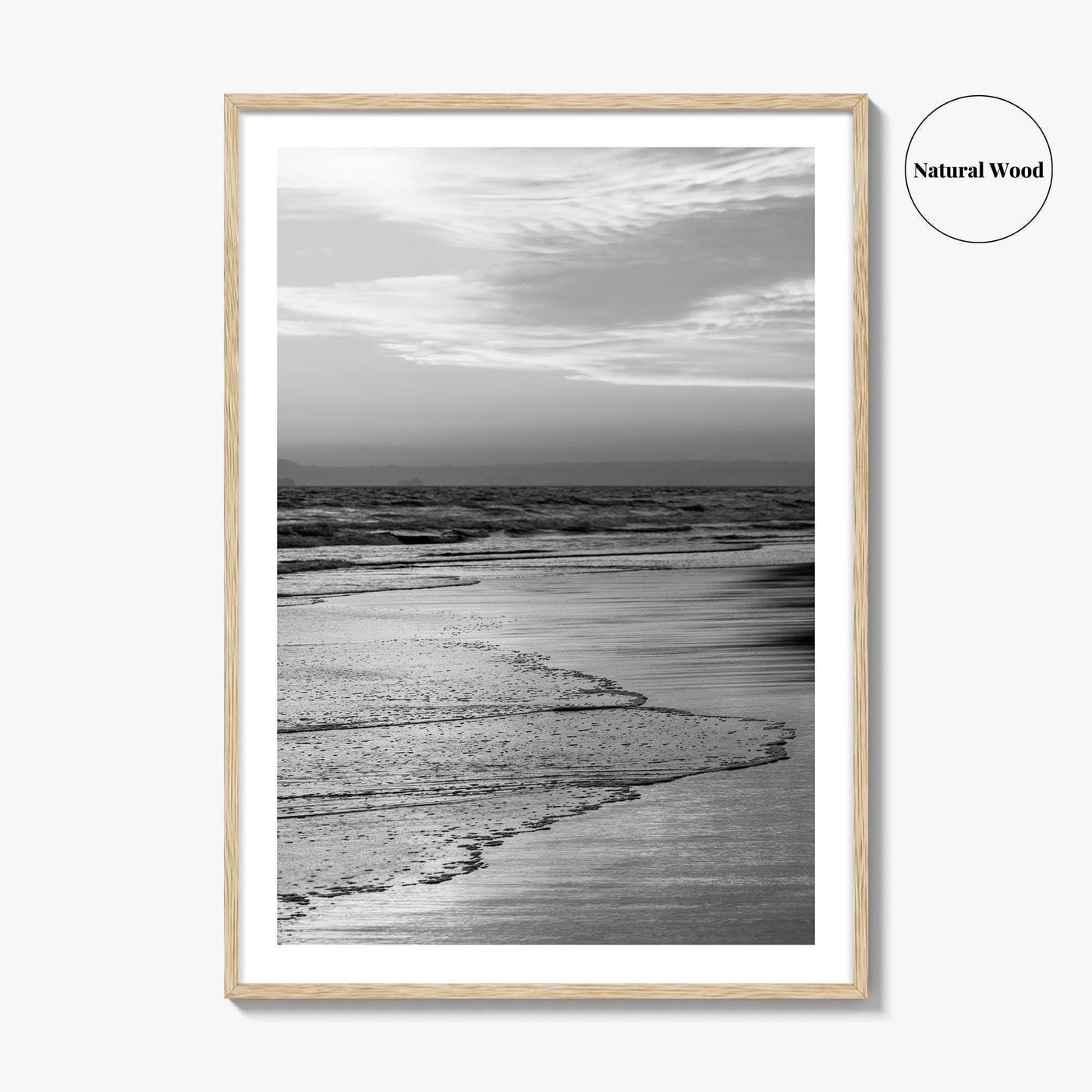 Huntington Beach Black and White Fine Art Photo Print, Orange County California Poster