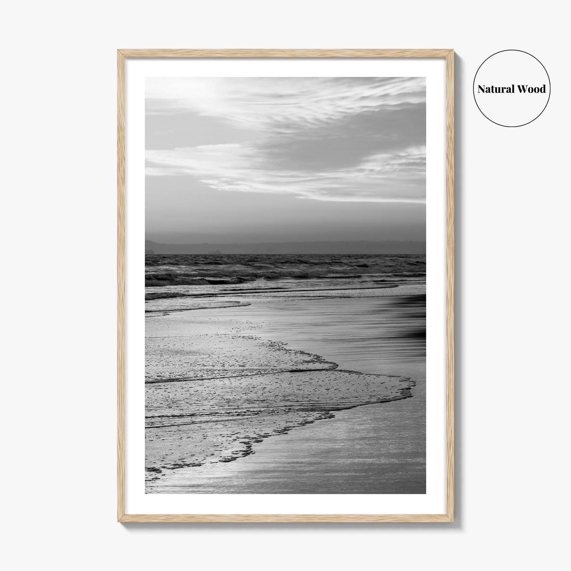 Huntington Beach Black and White Fine Art Photo Print, Orange County California Poster