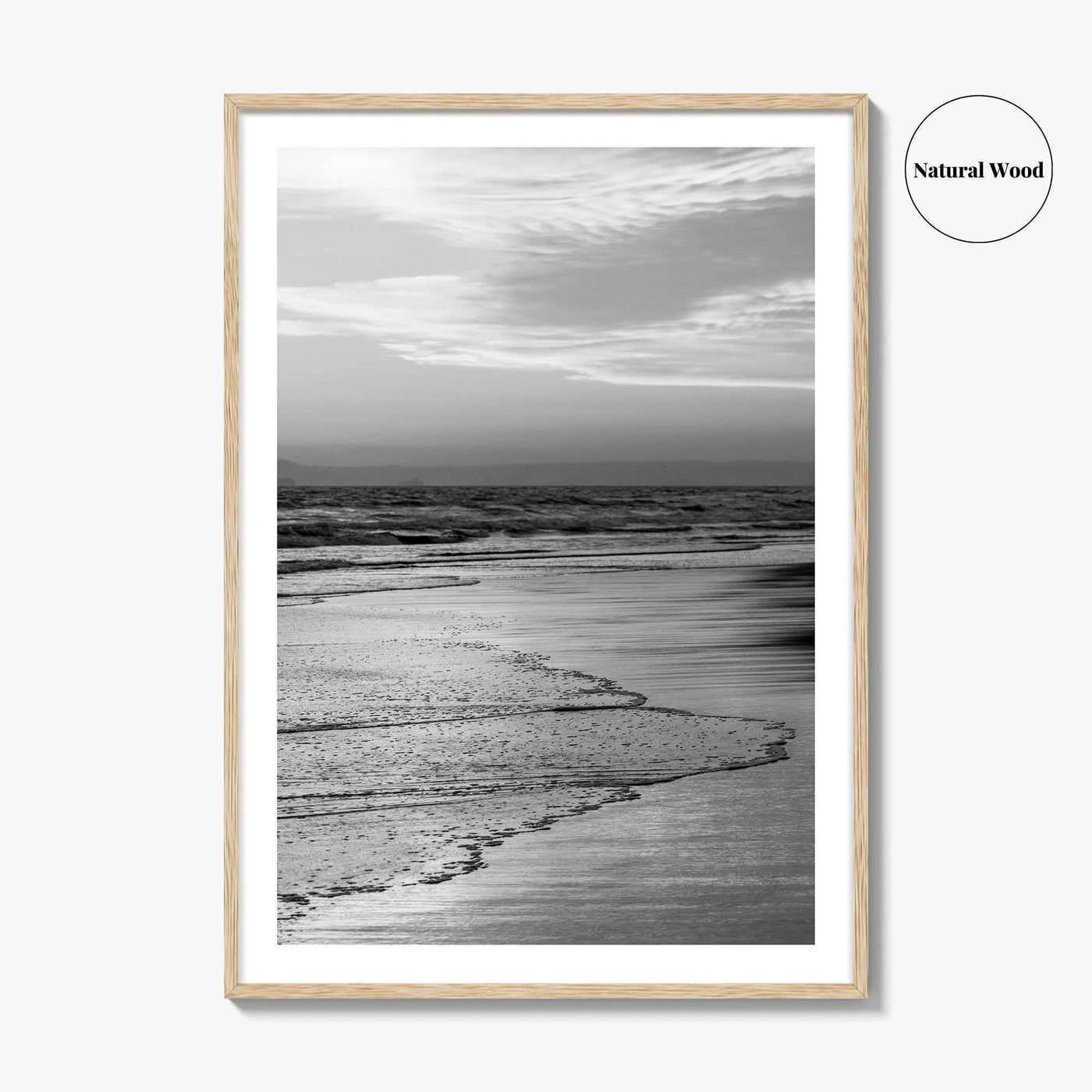 Huntington Beach Black and White Fine Art Photo Print, Orange County California Poster