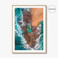 Sydney Northern Beaches Fine Art Photo Print, Aerial, New South Wales, Australia, Wall Poster