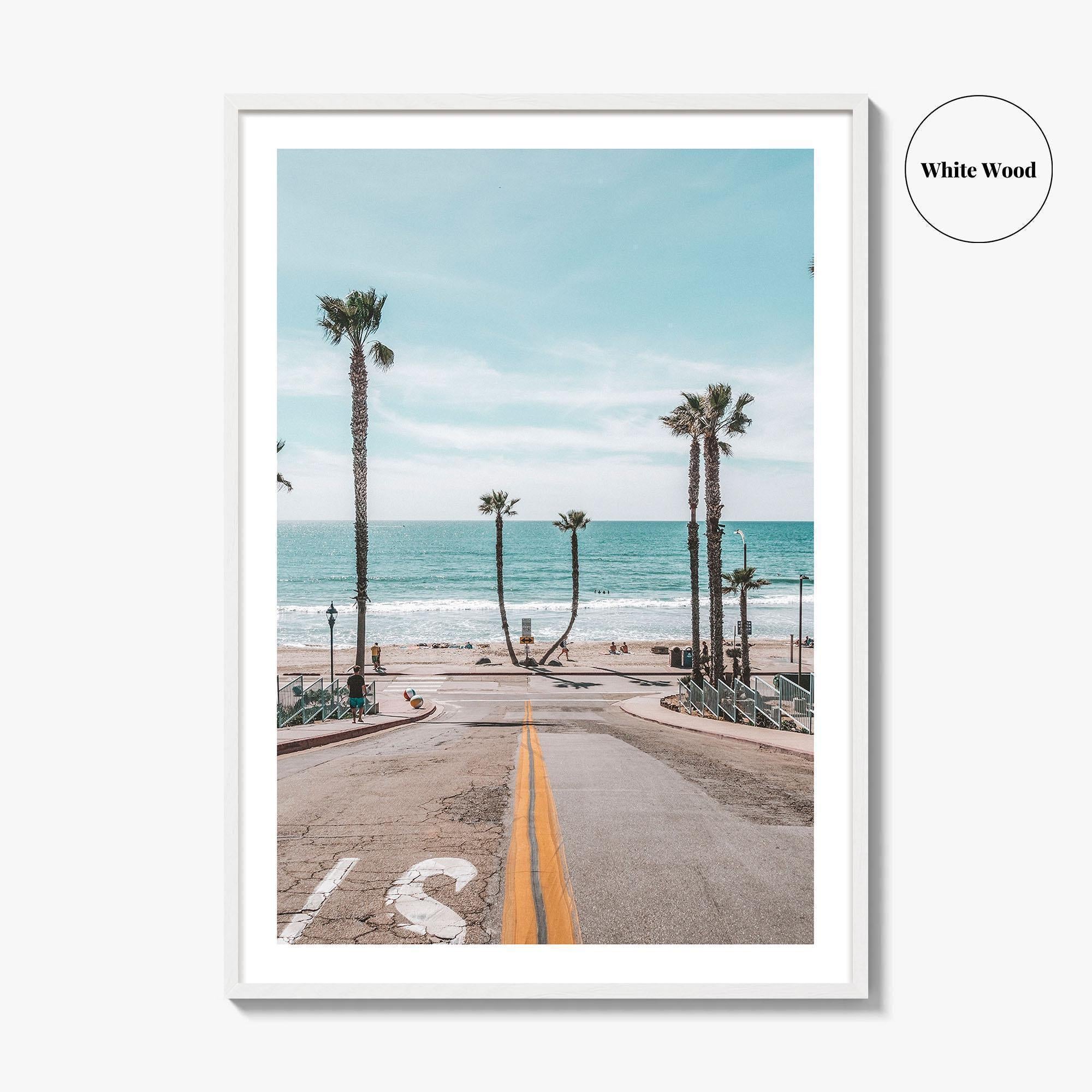 Oceanside Fine Art Photo Print, Pier, Beach, California, USA, Wall Poster