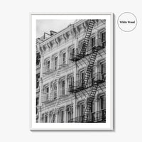 SoHo Black and White Fine Art Photo Print, New York City NYC, Manhattan Poster