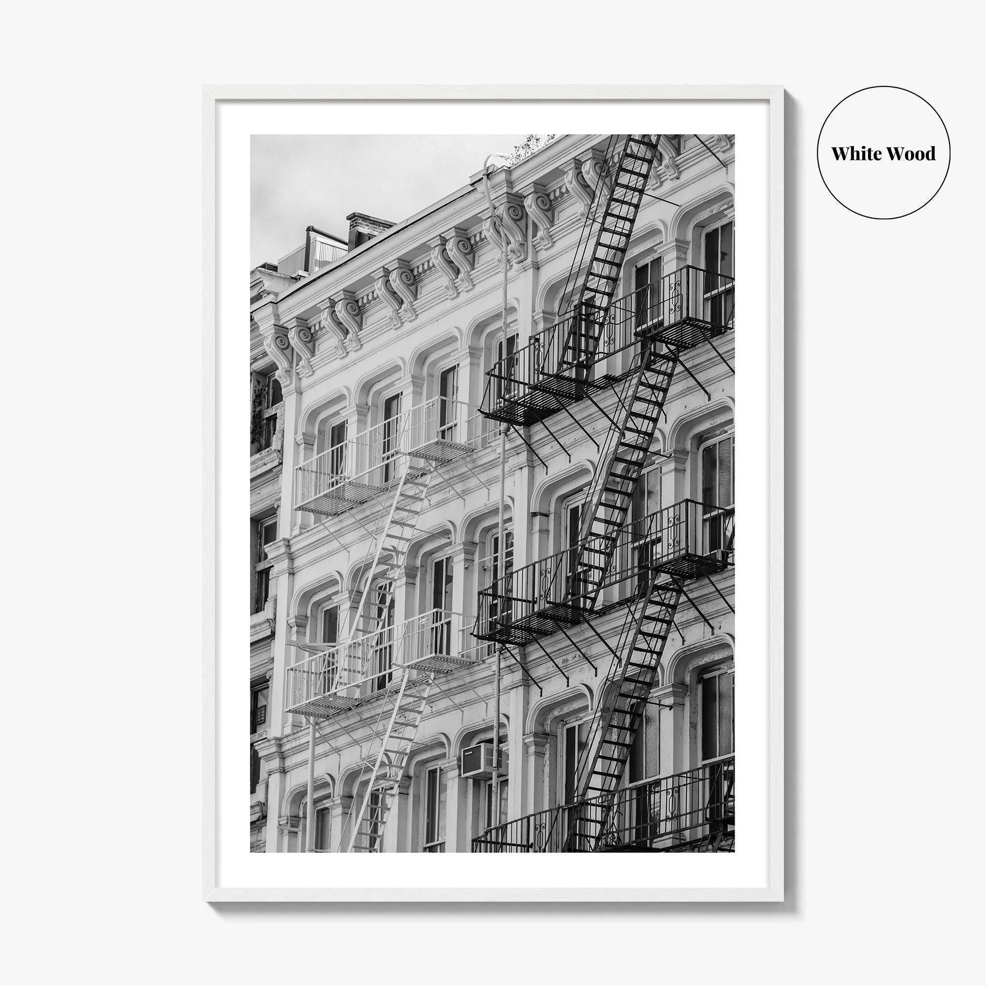 SoHo Black and White Fine Art Photo Print, New York City NYC, Manhattan Poster