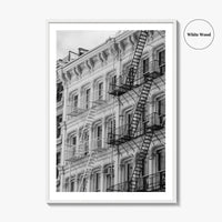 SoHo Black and White Fine Art Photo Print, New York City NYC, Manhattan Poster