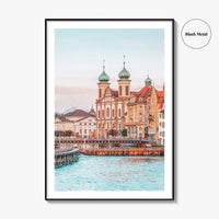 Lucerne Fine Art Photo Print, Switzerland, Chapel Bridge, Vierwaldstattersee, Wall Decor, Poster