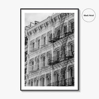 SoHo Black and White Fine Art Photo Print, New York City NYC, Manhattan Poster