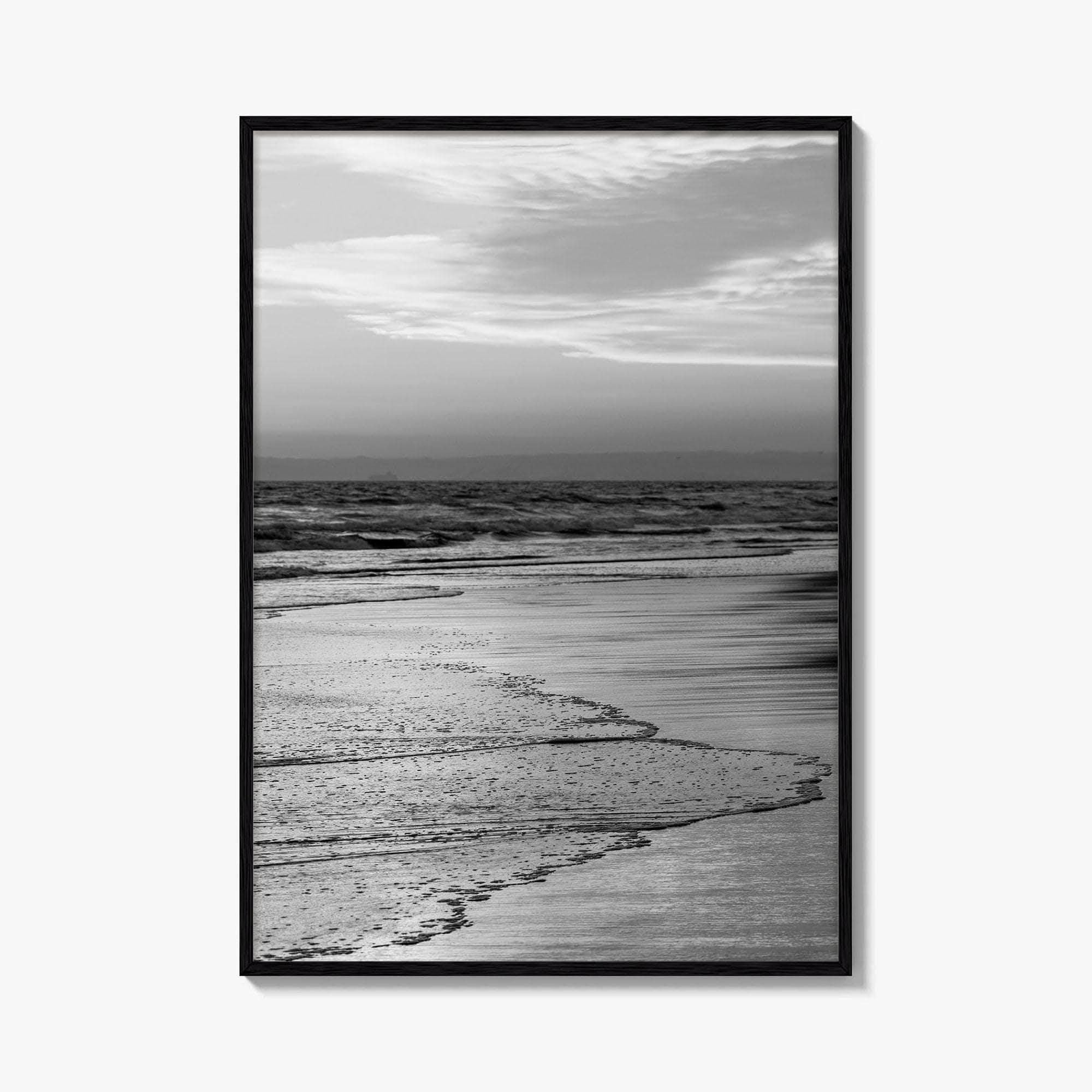 Huntington Beach Black and White Fine Art Photo Print, Orange County California Poster