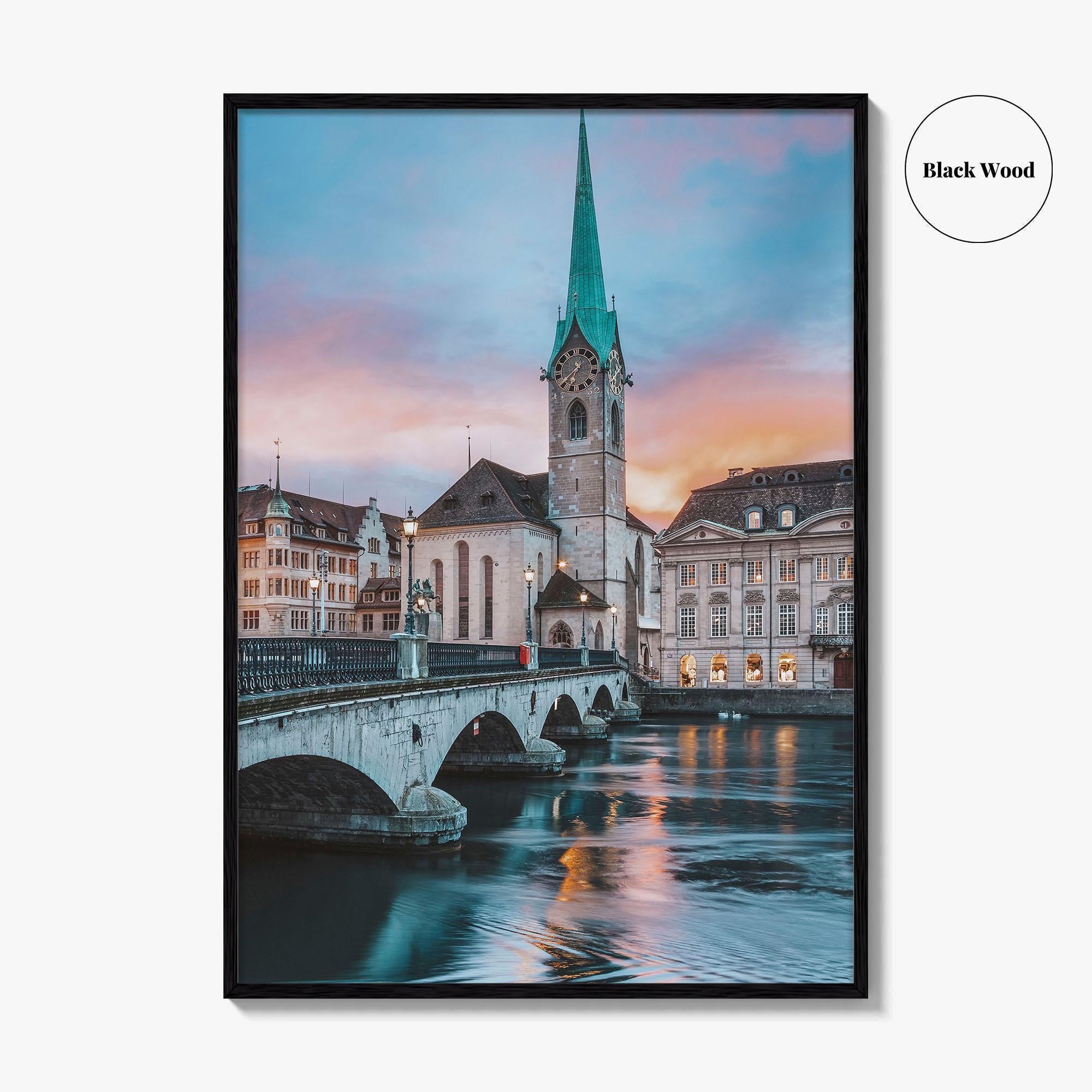 Zurich Fine Art Photo Print, Switzerland Wall Poster, Zürich City