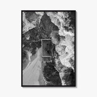 Mona Vale Rock Pool Black and White Fine Art Photo Print, Sydney Australia Poster