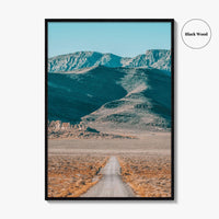 US Route 50 Utah Fine Art Photo Print, Great Basin Desert Mountains, USA Poster