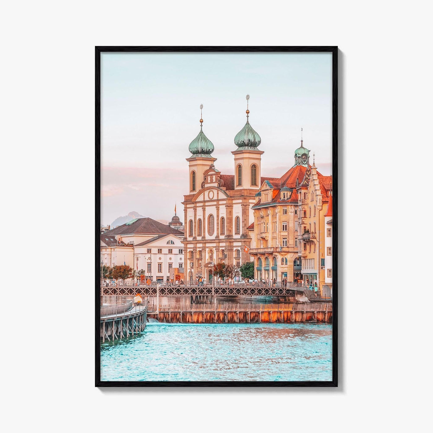 Lucerne Fine Art Photo Print, Switzerland, Chapel Bridge, Vierwaldstattersee, Wall Decor, Poster