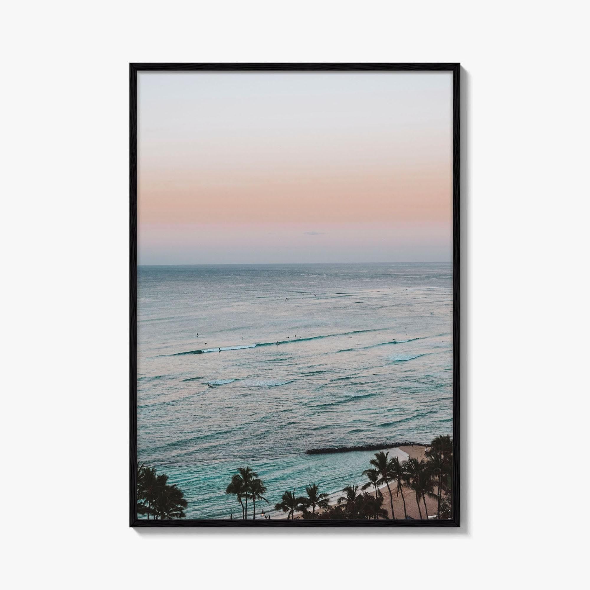Waikiki Beach Fine Art Photo Print, Honolulu, Oahu, Hawaii USA Wall Poster