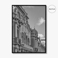 San Jose Costa Rica Black and White Fine Art Photo Print, City Wall Poster