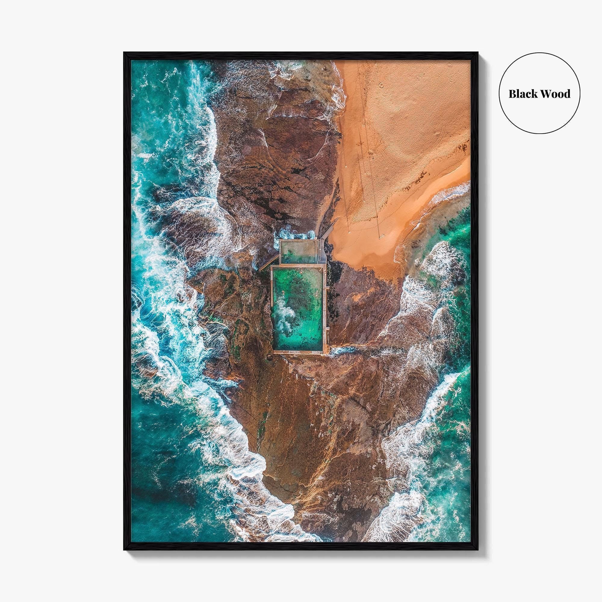 Sydney Northern Beaches Fine Art Photo Print, Aerial, New South Wales, Australia, Wall Poster