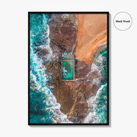 Sydney Northern Beaches Fine Art Photo Print, Aerial, New South Wales, Australia, Wall Poster
