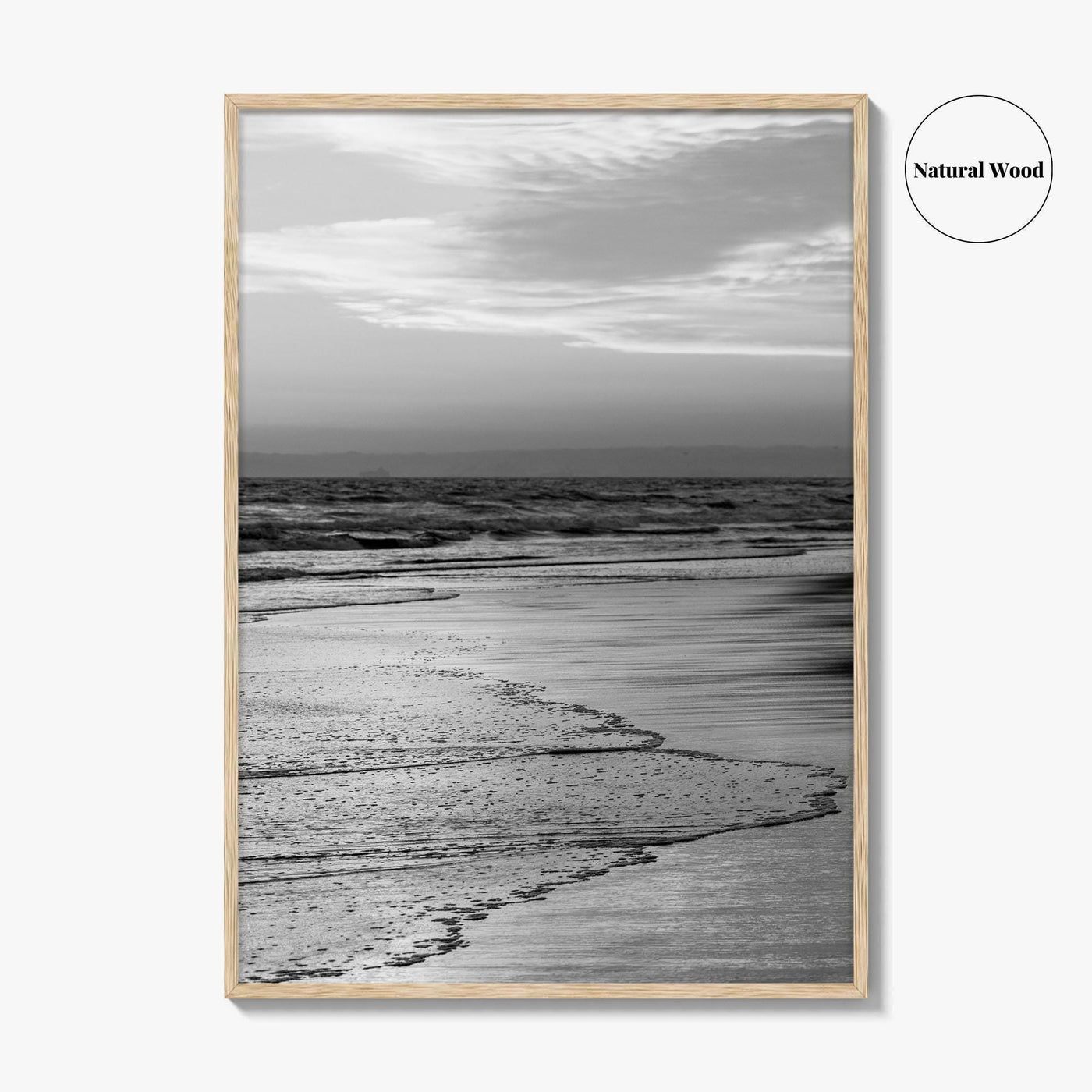 Huntington Beach Black and White Fine Art Photo Print, Orange County California Poster
