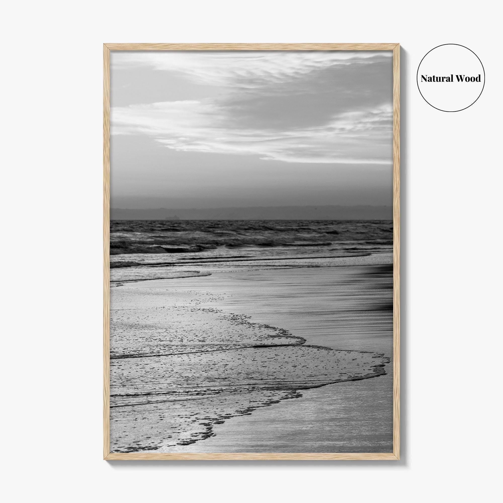 Huntington Beach Black and White Fine Art Photo Print, Orange County California Poster