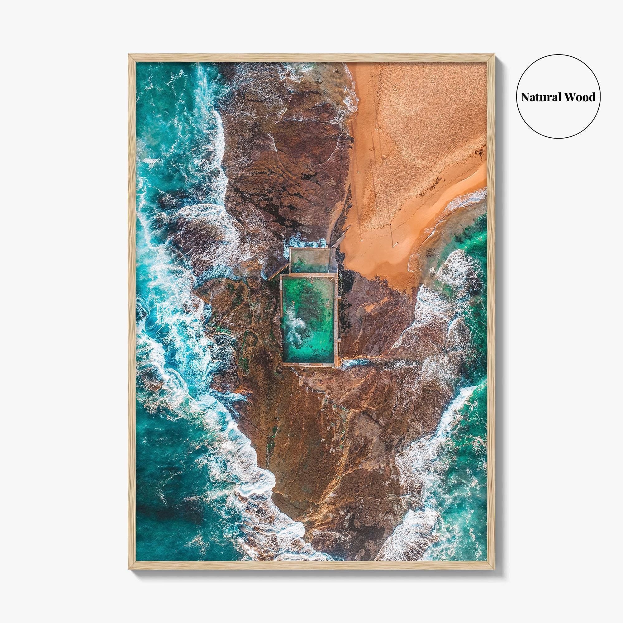 Sydney Northern Beaches Fine Art Photo Print, Aerial, New South Wales, Australia, Wall Poster