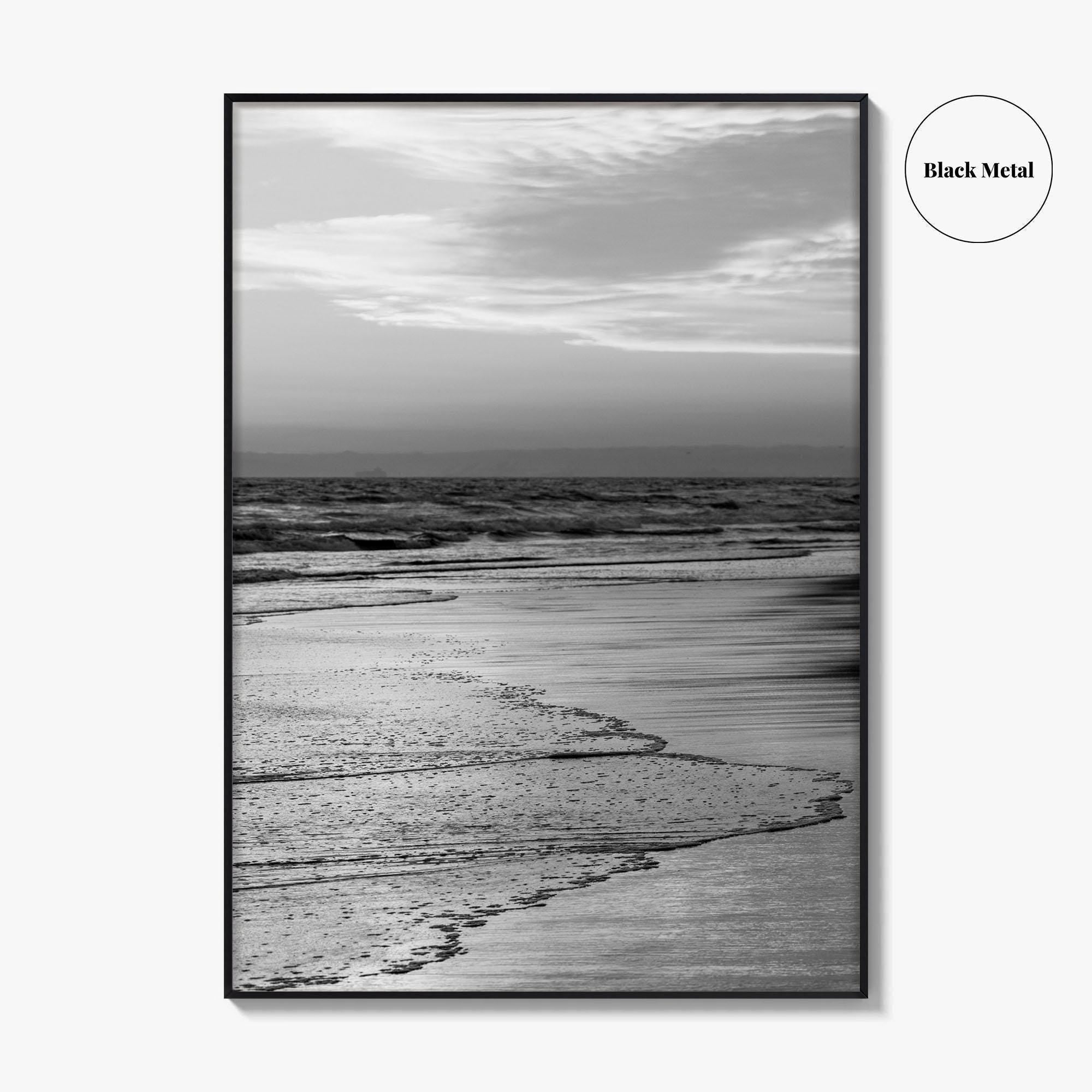 Huntington Beach Black and White Fine Art Photo Print, Orange County California Poster