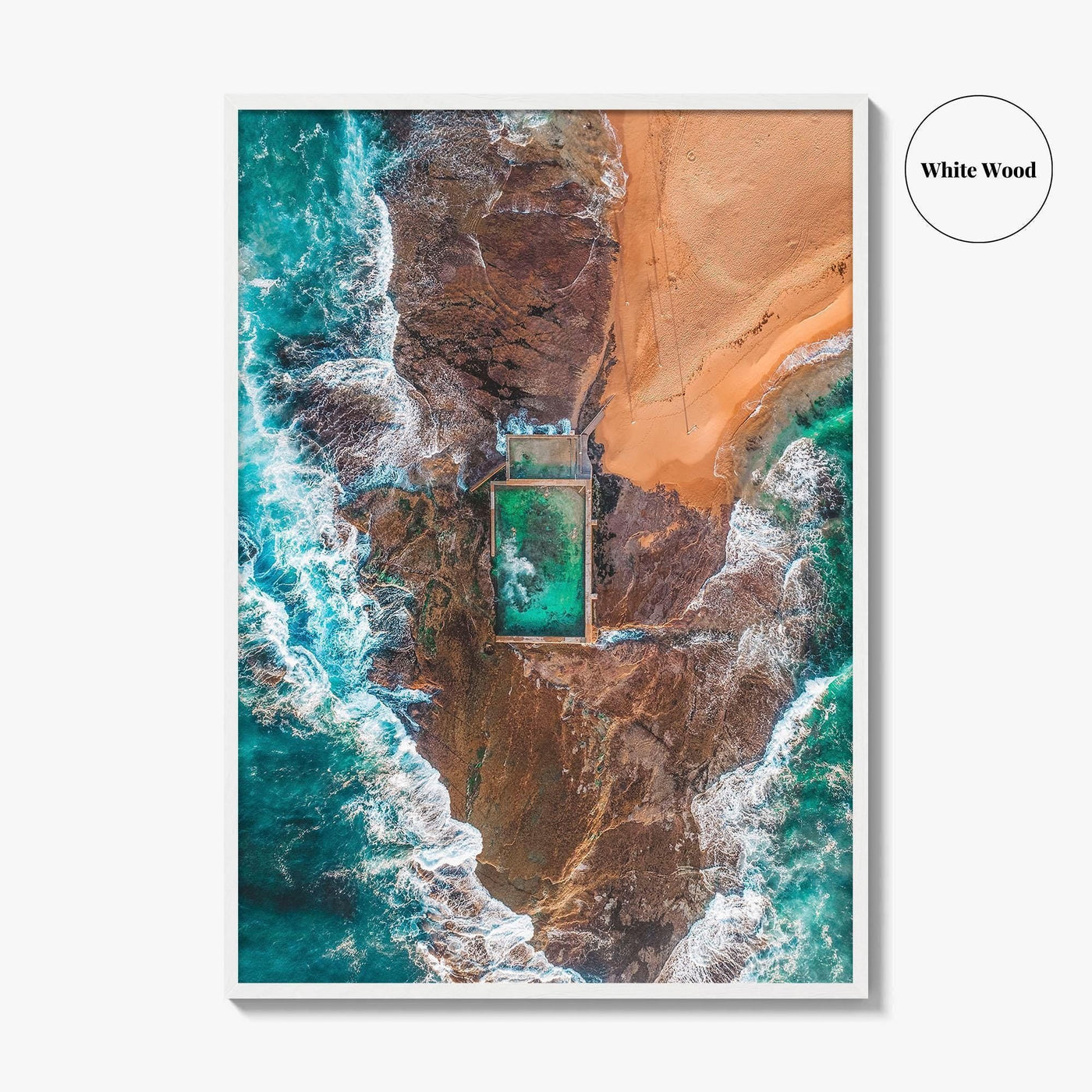 Sydney Northern Beaches Fine Art Photo Print, Aerial, New South Wales, Australia, Wall Poster