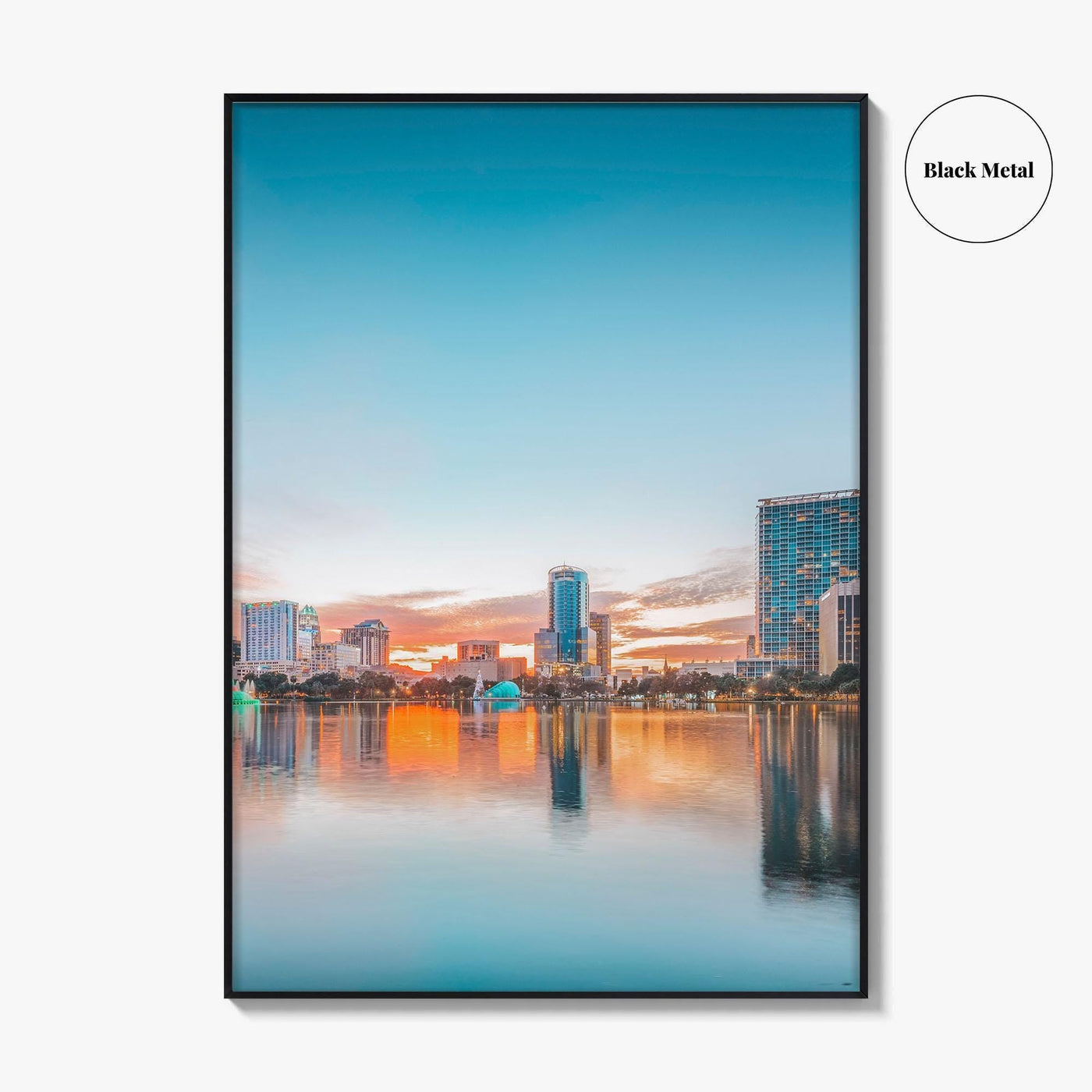 Orlando Skyline Fine Art Photo Print, Downtown Lake Eola Park, Florida USA Poster