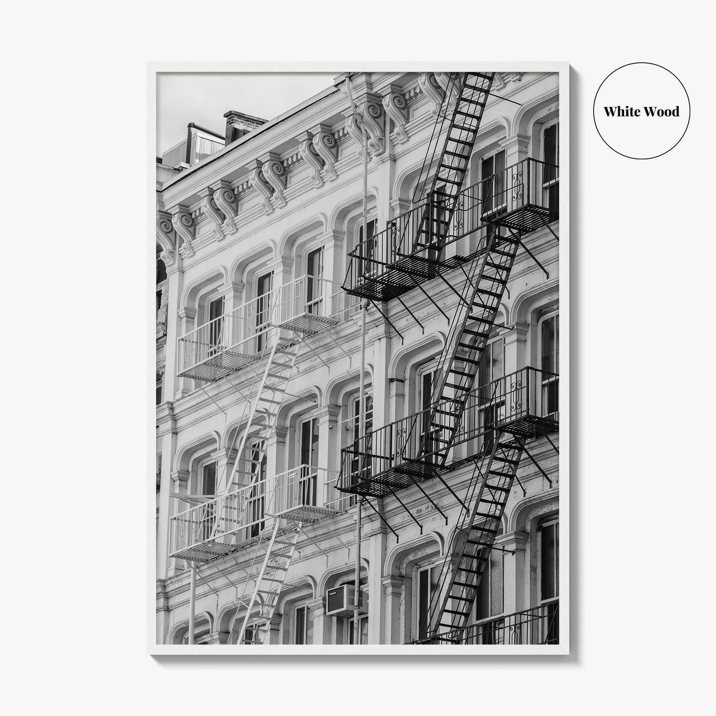 SoHo Black and White Fine Art Photo Print, New York City NYC, Manhattan Poster