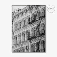 SoHo Black and White Fine Art Photo Print, New York City NYC, Manhattan Poster