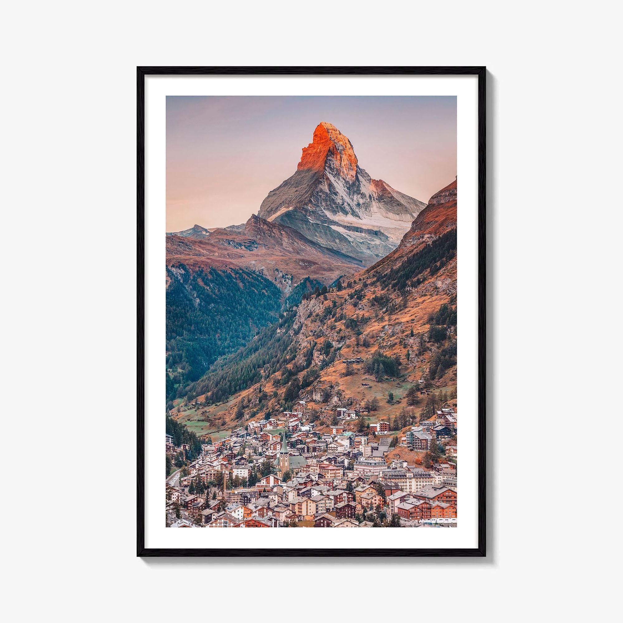 Zermatt Fine Art Photo Print, Matterhorn, Switzerland Wall Decor Poster, Swiss Alps Valais