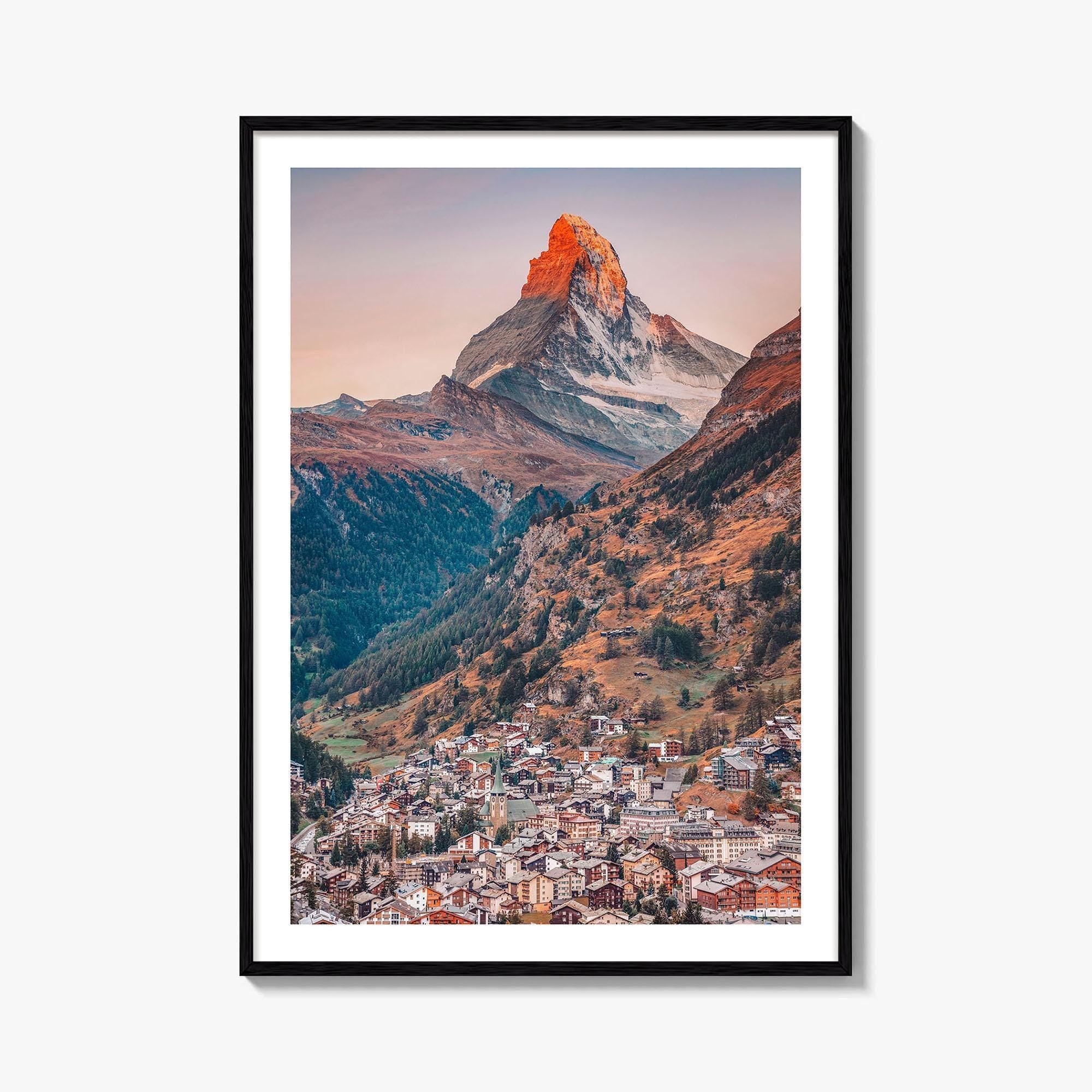 Zermatt Fine Art Photo Print, Matterhorn, Switzerland Wall Decor Poster, Swiss Alps Valais