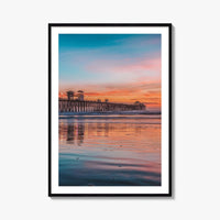 Oceanside Fine Art Photo Print, Pier Beach, San Diego California USA Wall Poster