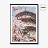 Taipei Fine Art Photo Print, Sakura Garden, Cherry Blossom, Taiwan, Wall Decor Poster