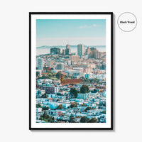 San Francisco Skyline Fine Art Photo Print, Corona Heights Park, California Wall Poster