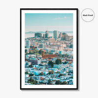 San Francisco Skyline Fine Art Photo Print, Corona Heights Park, California Wall Poster