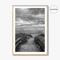 Myrtle Beach Black and White Fine Art Photo Print, South Carolina Poster