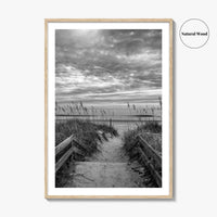 Myrtle Beach Black and White Fine Art Photo Print, South Carolina Poster