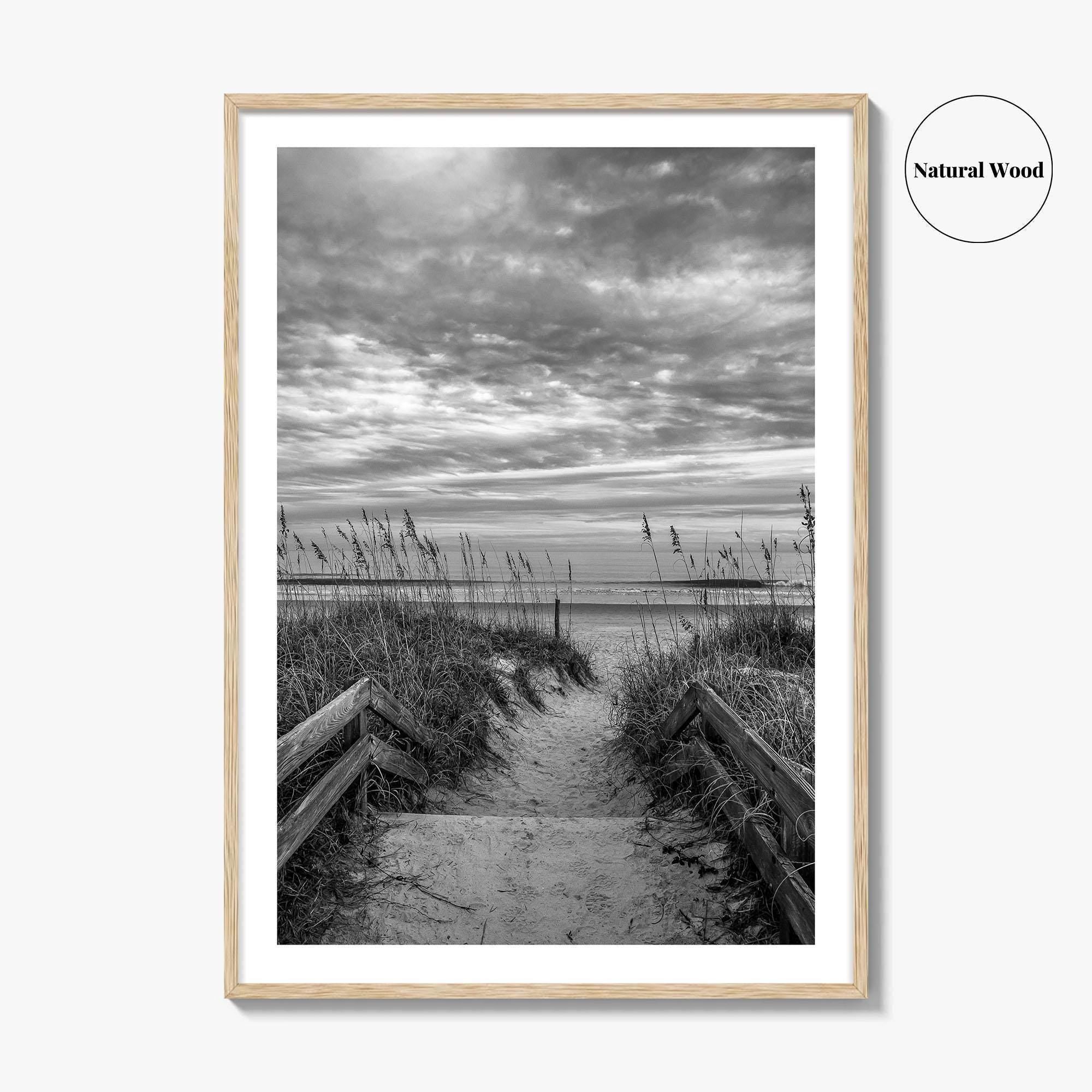Myrtle Beach Black and White Fine Art Photo Print, South Carolina Poster