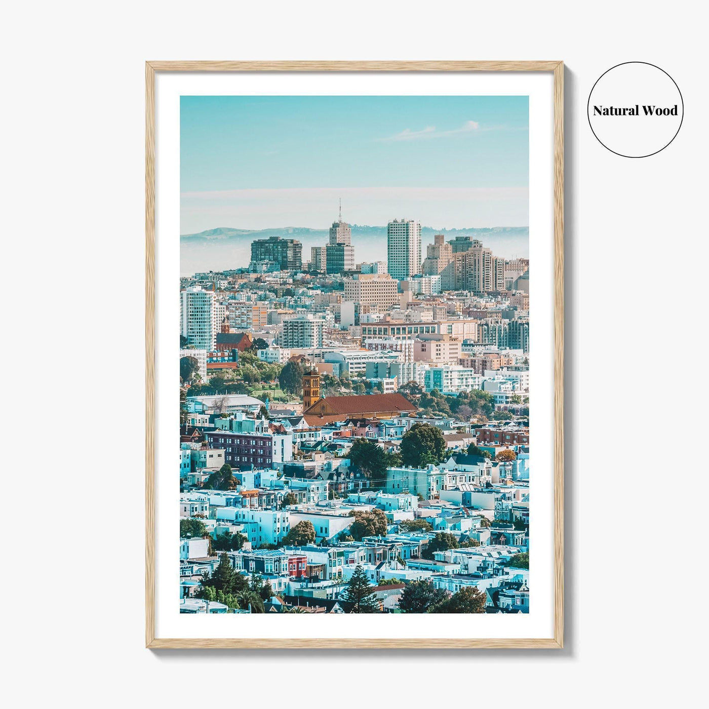 San Francisco Skyline Fine Art Photo Print, Corona Heights Park, California Wall Poster