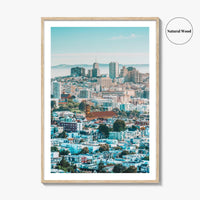 San Francisco Skyline Fine Art Photo Print, Corona Heights Park, California Wall Poster