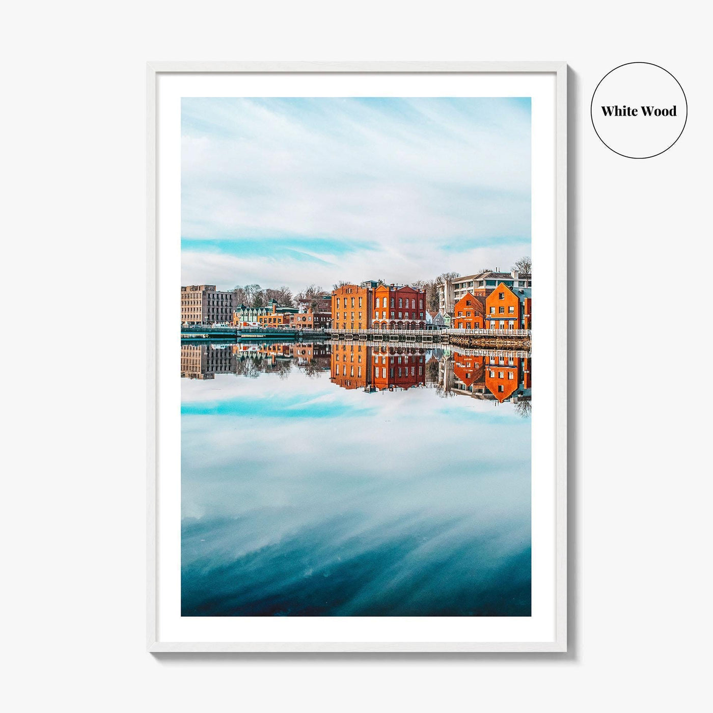 Westport Connecticut Fine Art Photo Print, Saugatuck River Bridge, CT Wall Poster, USA