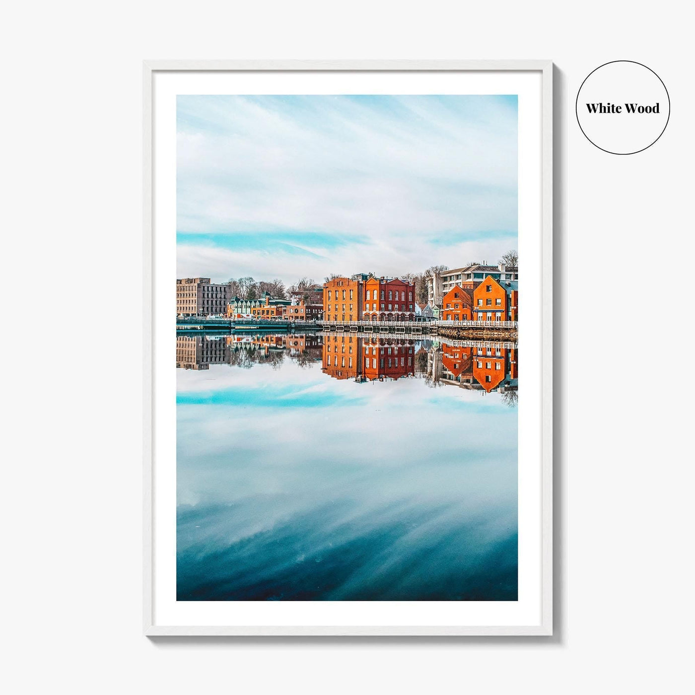 Westport Connecticut Fine Art Photo Print, Saugatuck River Bridge, CT Wall Poster, USA
