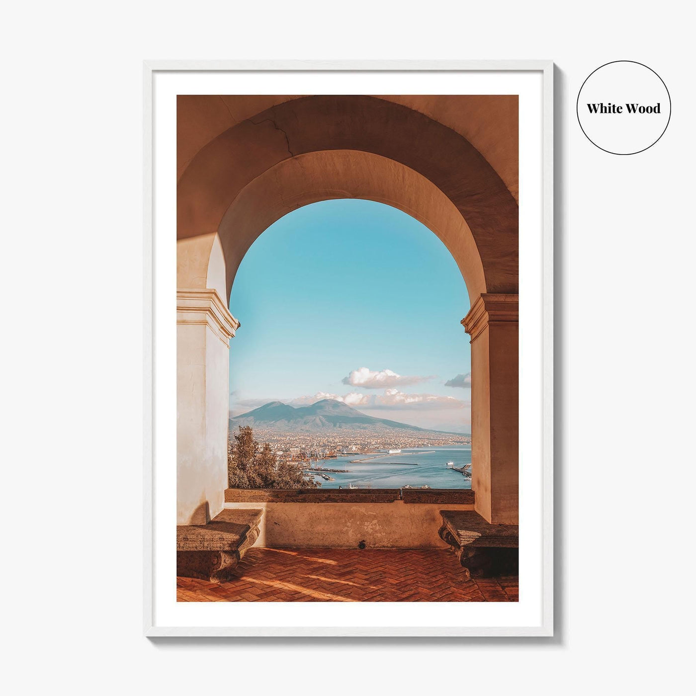 Naples Italy Fine Art Photo Print, Mount Vesuvius, Certosa di San Martino, Campania Poster